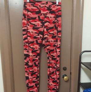 Pink Camouflage Leggings